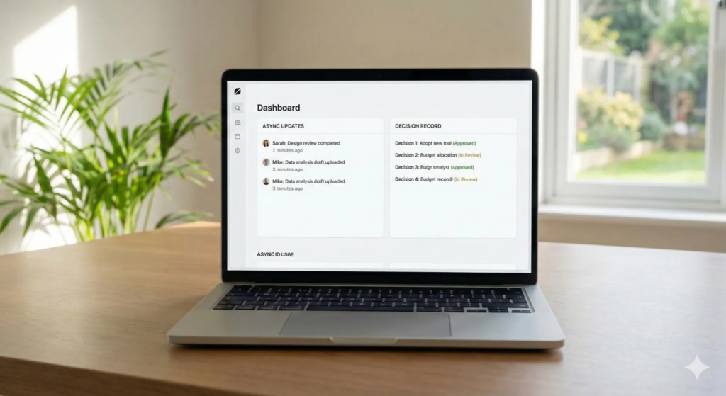 Minimalist dashboard interface